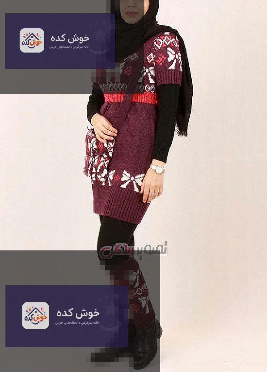 مدل تونیک بافتنی - تونیک دخترانه زمستانی مدل مانتو بافت دخترانه - مدل مانتو زمستانی