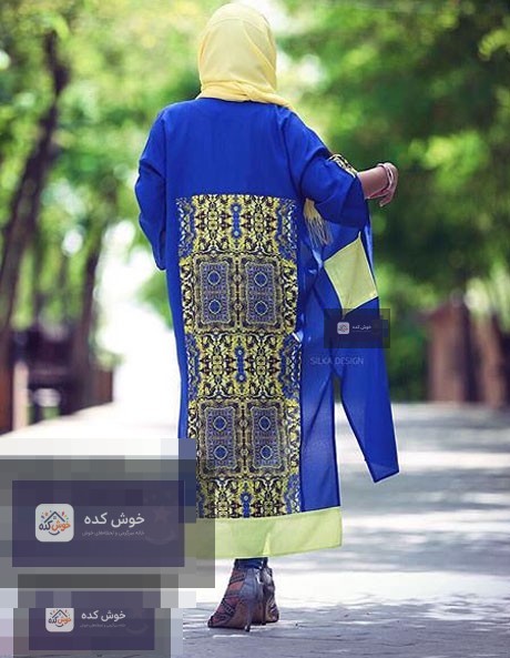 مانتو بلند تابستانی بدون دکمه با طراحی آزاد و راحت، مناسب برای استفاده روزانه