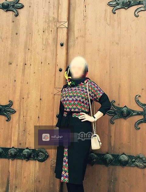 مدل مانتو کلوتومی غزال بهمنی با طرح سنتی ایرانی، مناسب برای استایل‌های خاص