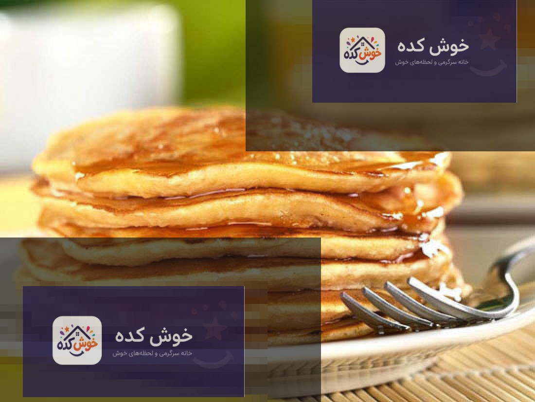مواد اولیه پنکیک خوش کده مواد اولیه پنکیک خانگی خوشمزه: تخم مرغ، آرد، شیر و میوه