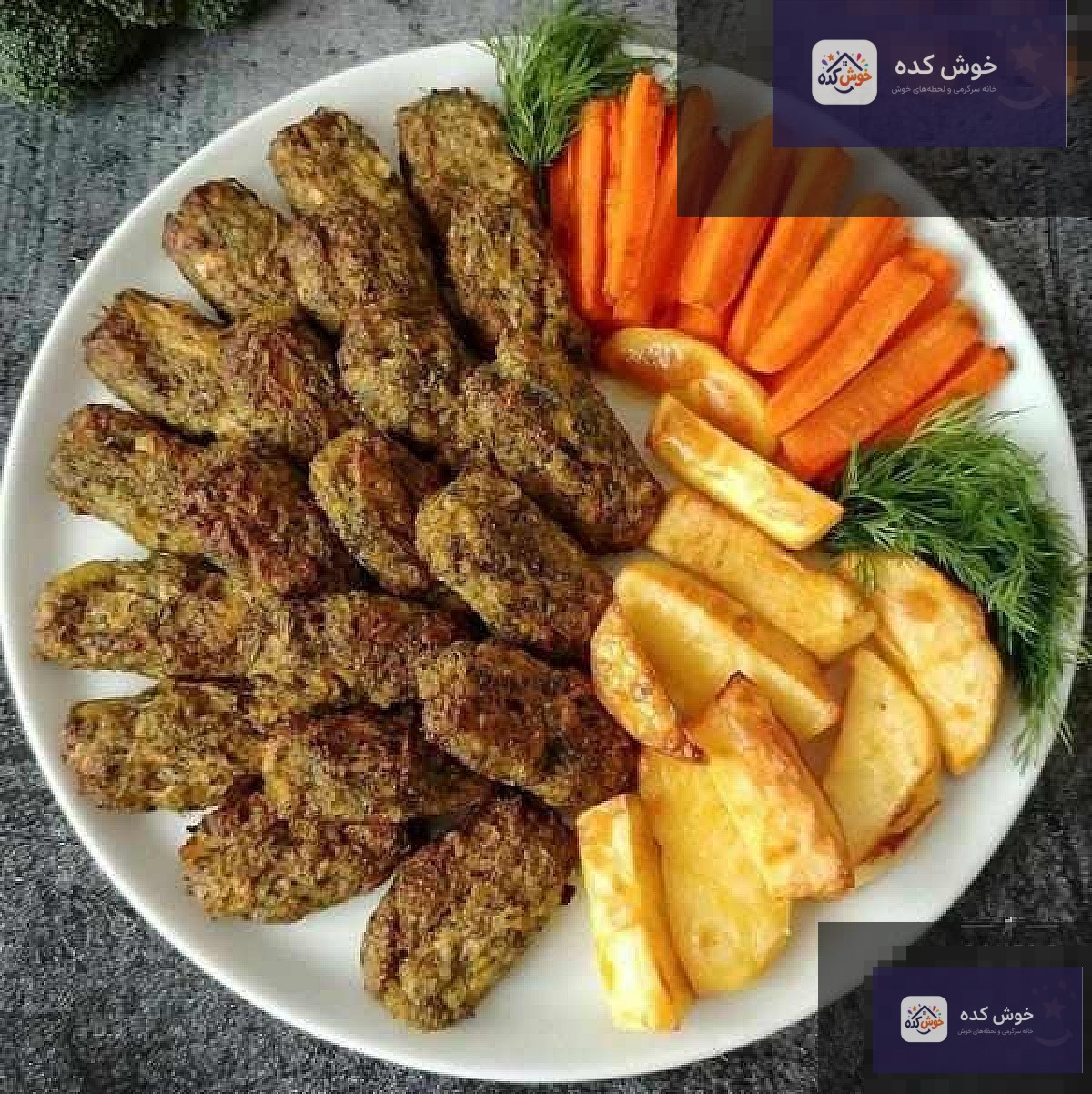 مراحل پخت کوکو کلم بروکلی کوکو کلم بروکلی در حال پخت در تابه با روغن کم، با بافتی طلایی و اشتهاآور