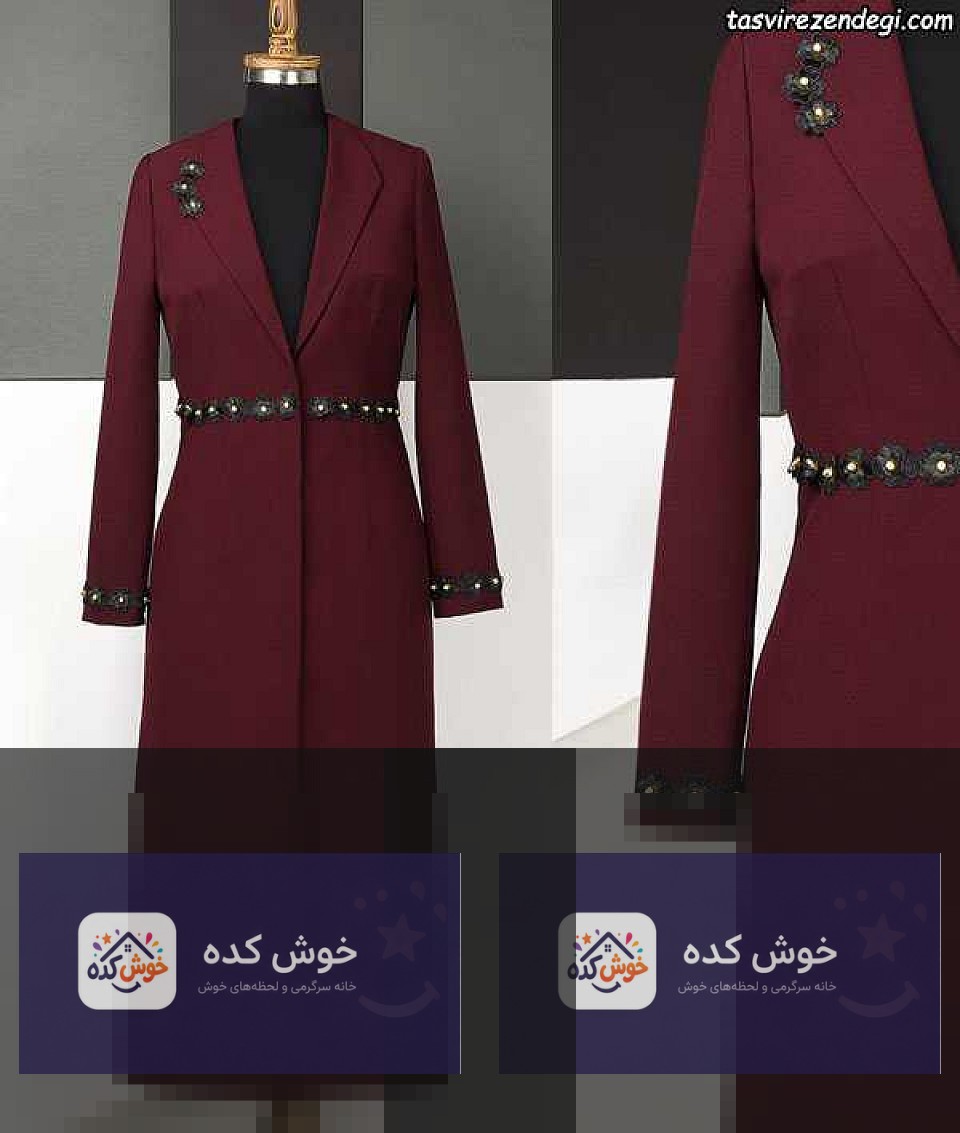 تزیین مانتو ساده , مدل مانتو مجلسی تزیین مانتو ساده , مدل مانتو مجلسی