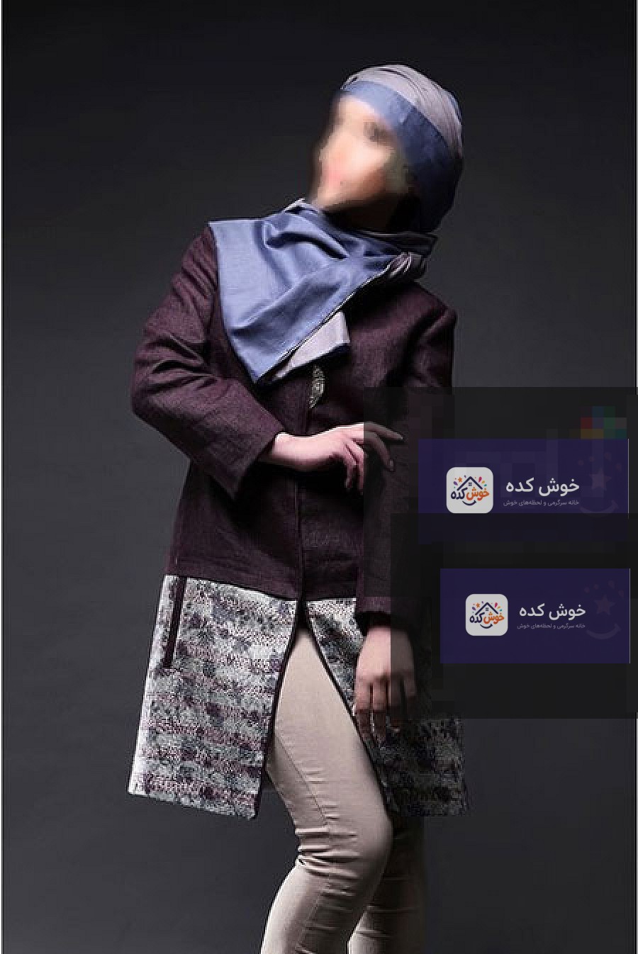 مانتو عید 95 آپامه - طرح سنتی مدل مانتو عید 95 برند آپامه، جلوباز با طرح سنتی و رنگهای شاد، مناسب برای استایل بهاری و مجلسی