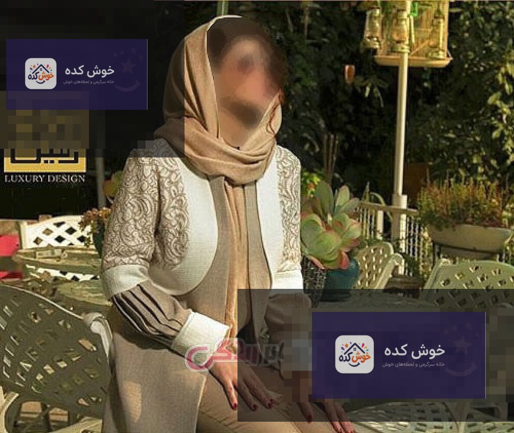 مانتو مجلسی بلند با گلدوزی سنتی مدل مانتو مجلسی شیک و بلند با طرح سنتی و گلدوزی شده مناسب عید و مهمانی