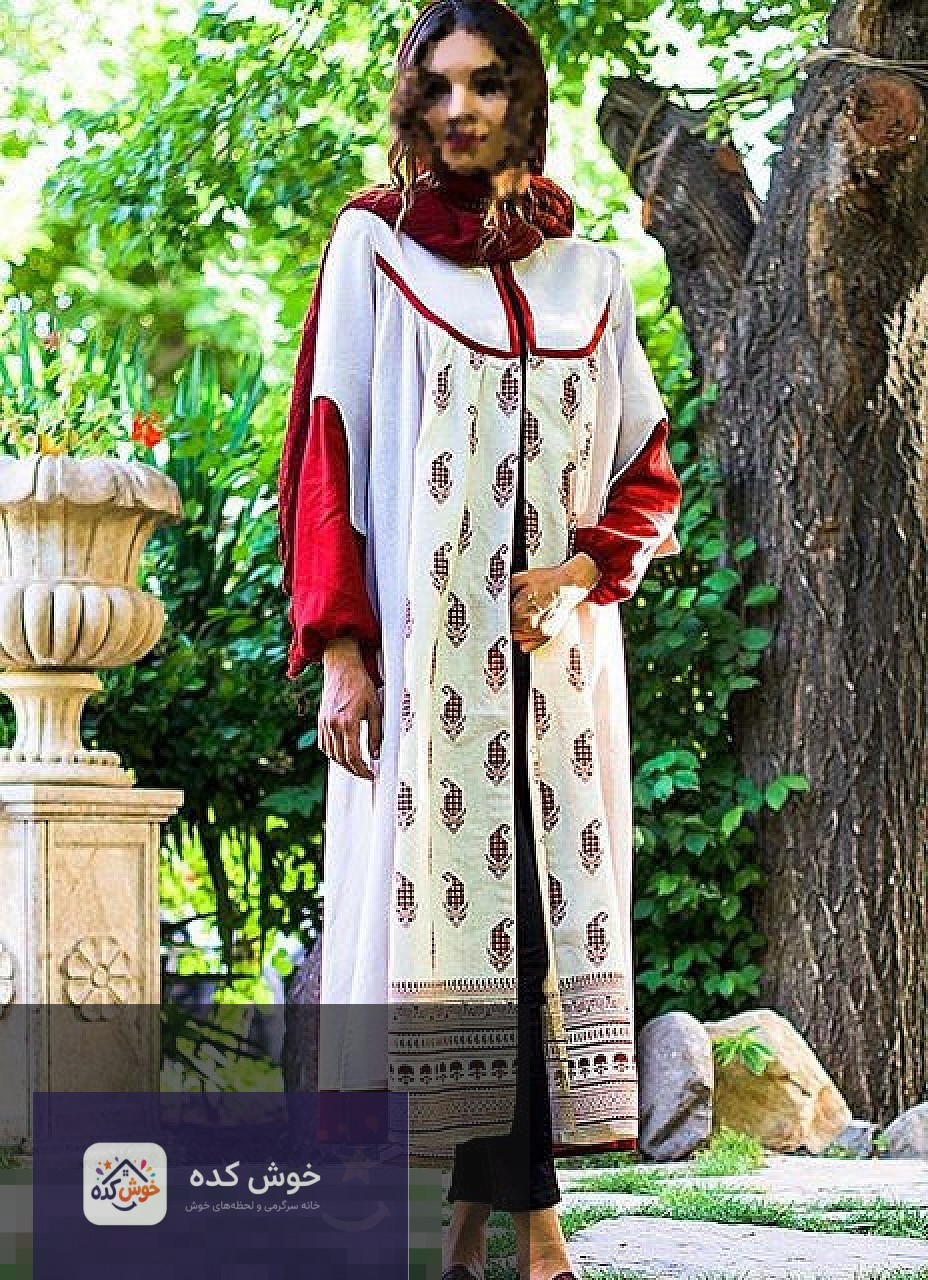 مدل مانتو سنتی Chee با طرح‌های محلی و گلدوزی‌های دستی، مانتوی دخترانه بلند و شیک با الهام از فرهنگ ایرانی