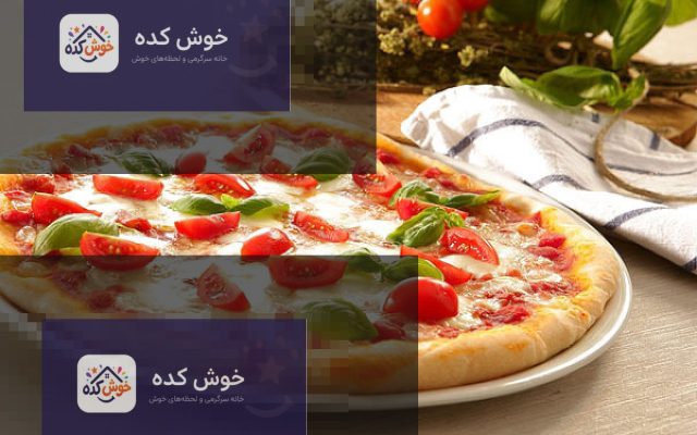 مواد اولیه برای تهیه خمیر پیتزا و پیراشکی خانگی شامل آرد، آب، مخمر، شکر، نمک و روغن