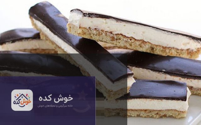 پای کیک پنیری با رویه طلایی و برش خورده، مناسب برای میان‌وعده دانش‌آموزان