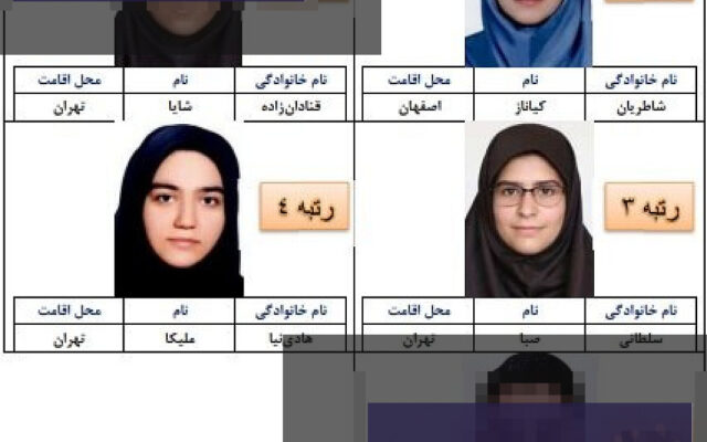 تصویر نفرات برتر کنکور هنر سال ۱۴۰۱، شامل دانش‌آموزان موفق در رشته‌های هنری مختلف