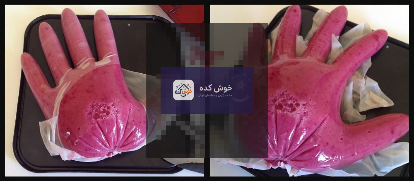 ژله دست هالووین با تزیینات ترسناک و خلاقانه، مناسب برای دسر جشن هالووین