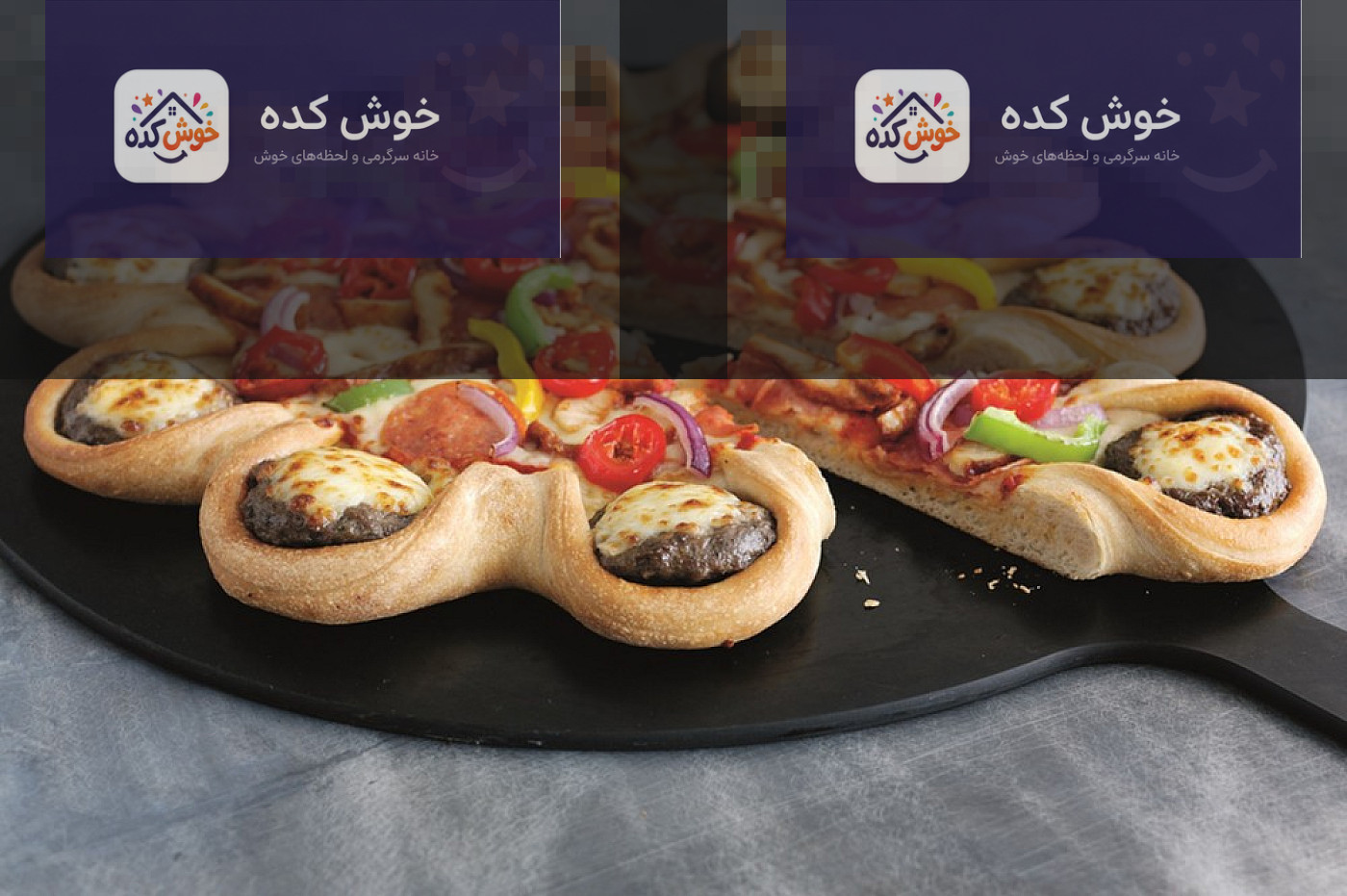 خمیر پیتزا خانگی تازه و آماده شده برای پخت، با بافتی نرم و پوک روی سطح چوبی