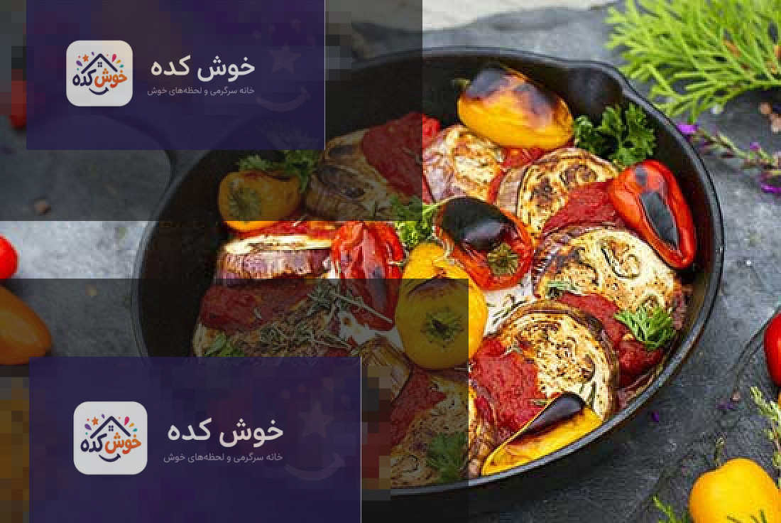یتیمچه بادمجان با سیبزمینی یتیمچه بادمجان با سیبزمینی، غذایی اصیل و مقوی، در ظرفی زیبا سرو شده و آماده خوردن است.