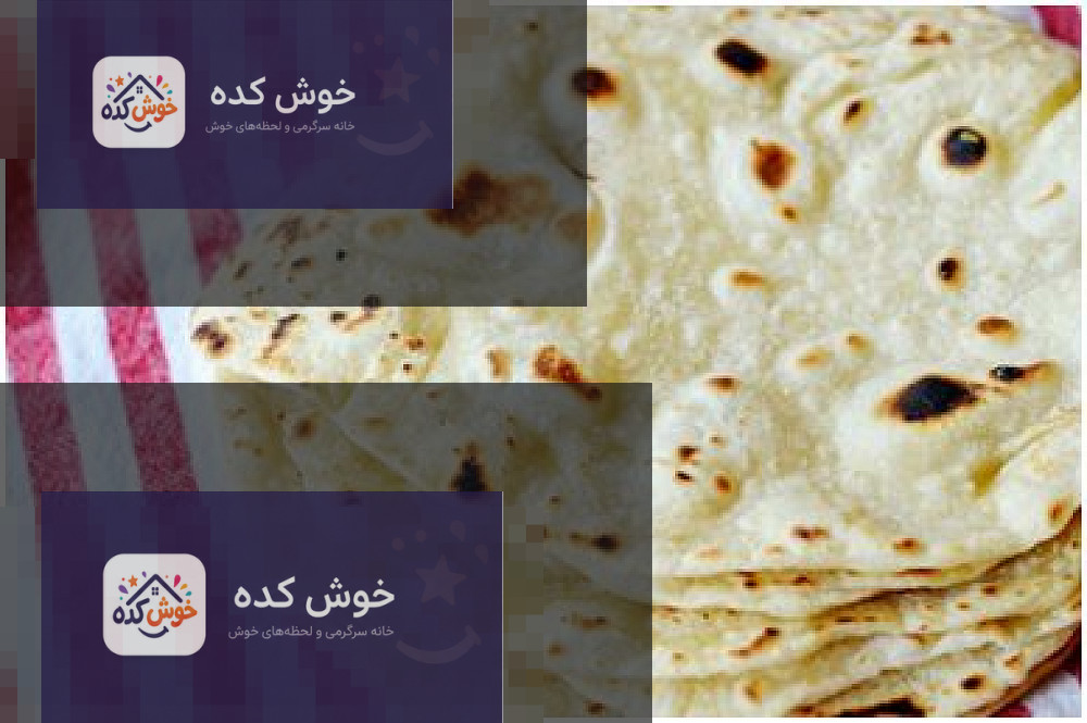 نان ترتیلای خوشمزه خانگی نان ترتیلای خانگی آماده شده در کنار کاسه ای از مواد اولیه
