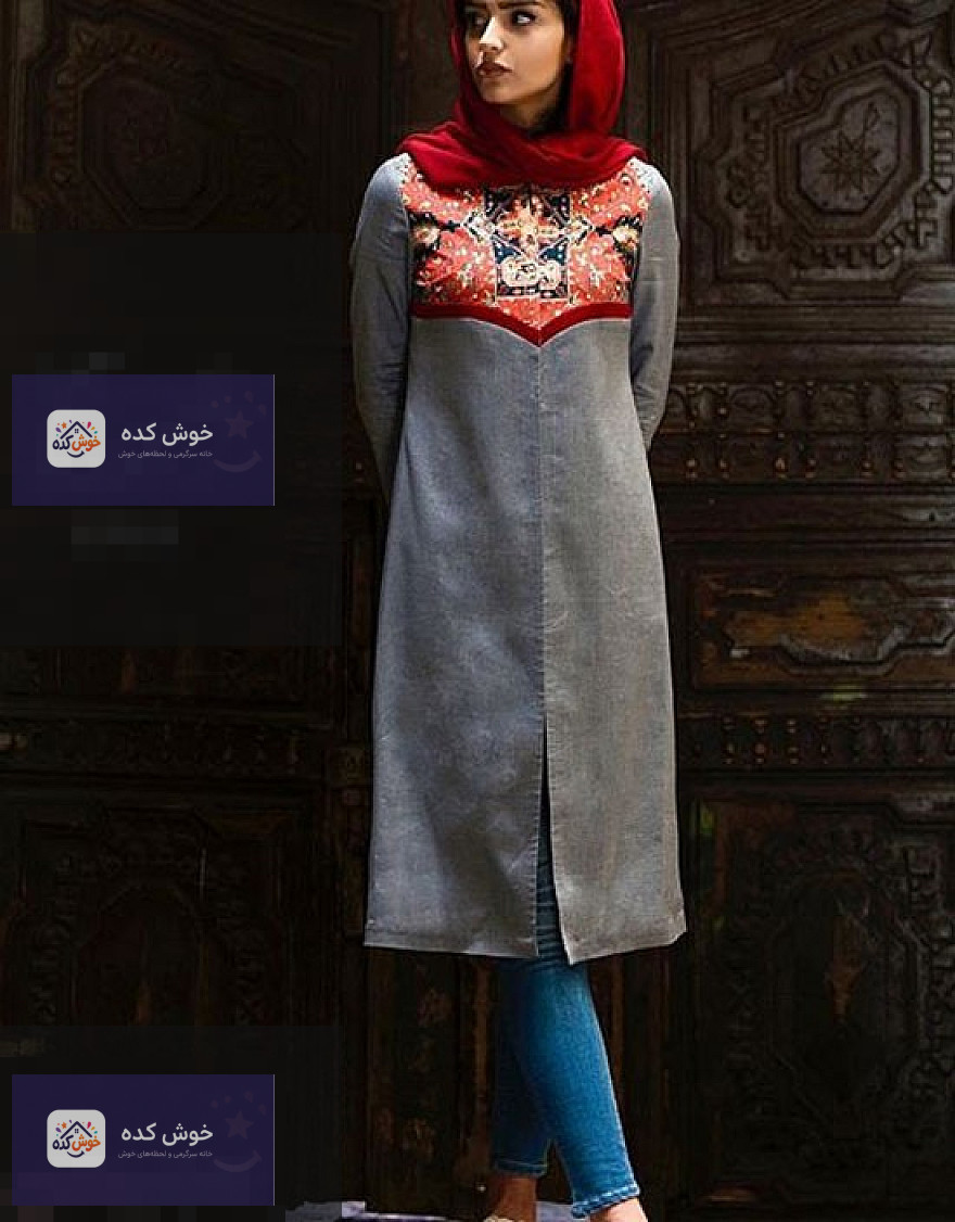 مدل مانتو سنتی دخترانه با طرح‌های گل‌دار و بته‌جقه، مناسب برای استایل شیک و خاص