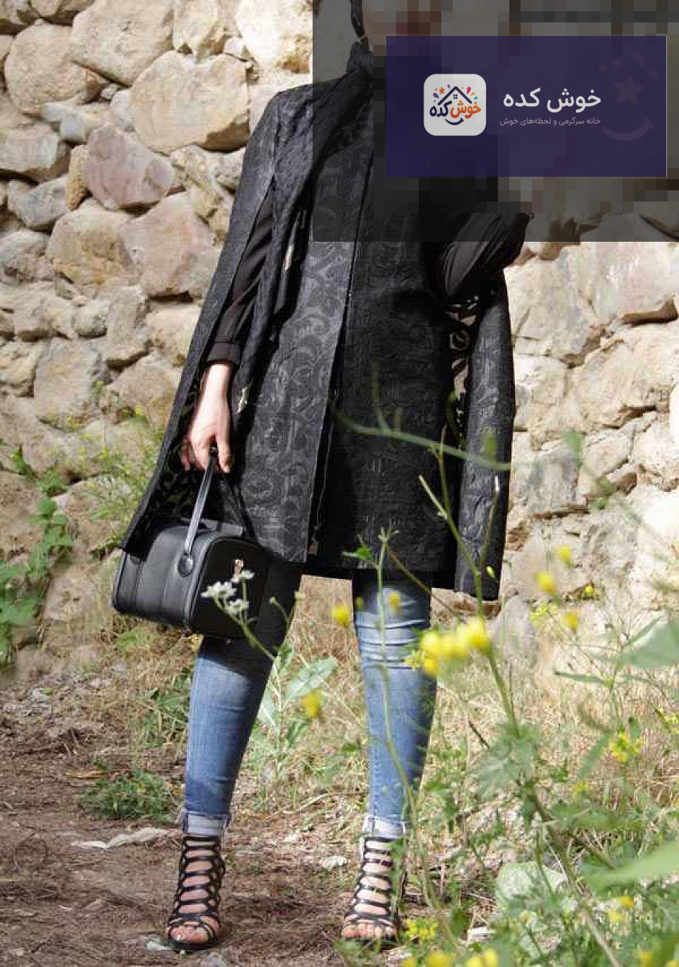 مدل مانتو مجلسی پاییزی شنلی