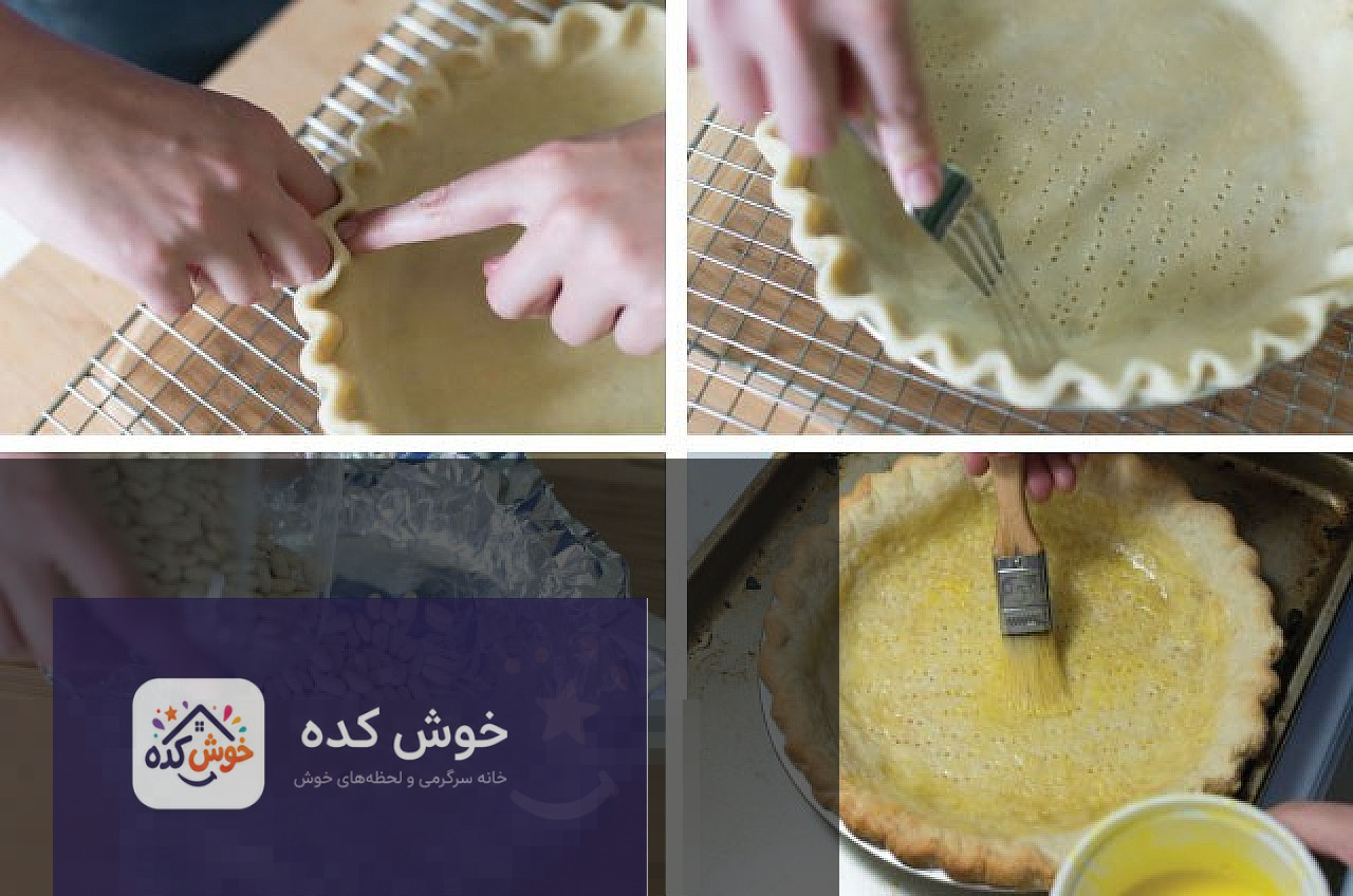پای توت فرنگی با تزئین توت فرنگی تازه پای توت فرنگی خانگی کامل با رویه حصیری و توت فرنگیهای تازه و براق روی آن