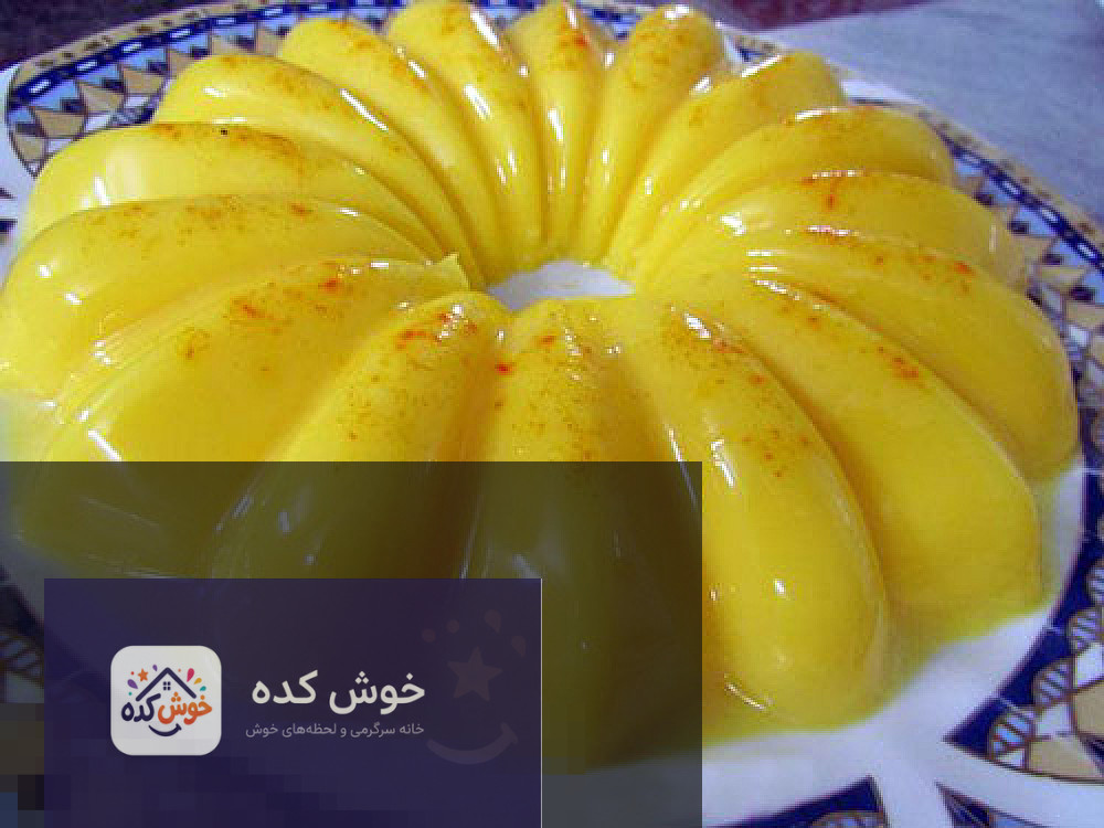 مواد لازم برای تهیه موس زعفرانی با مغز ژله شامل زعفران، شیر، شکر، تخم مرغ، ژلاتین و خامه