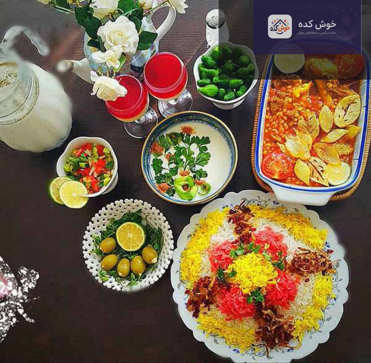 خورشت قیمه نذری آماده سرو خورشت قیمه نذری آماده سرو در ظرف، با تزیین سیب زمینی سرخ کرده و برنج زعفرانی