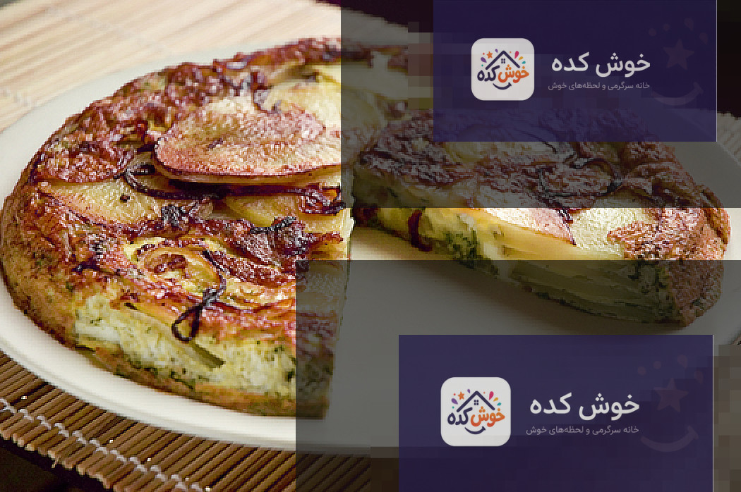 مواد اولیه تورتیلای اسپانیایی مواد اولیه تورتیلای اسپانیایی شامل سیبزمینی، پیاز و تخممرغ در کاسههای جداگانه