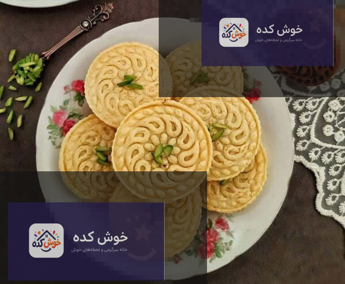 کلمپههای تازه و خوشطعم نمای نزدیک از کلمپههای تازه پخته شده با تزئین کنجد و طرحهای رویی