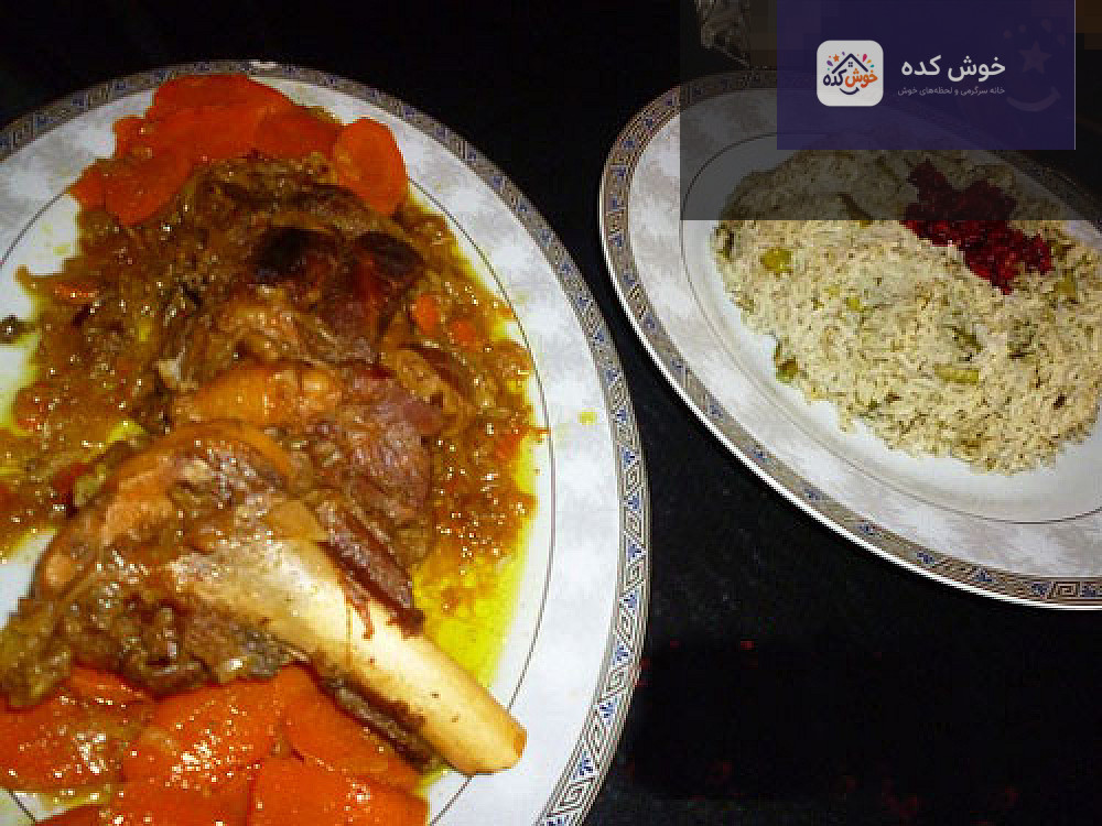 سبزی پلو با ماهیچه سبزی پلو با ماهیچه مجلسی و خوشمزه، غذای سنتی ایرانی