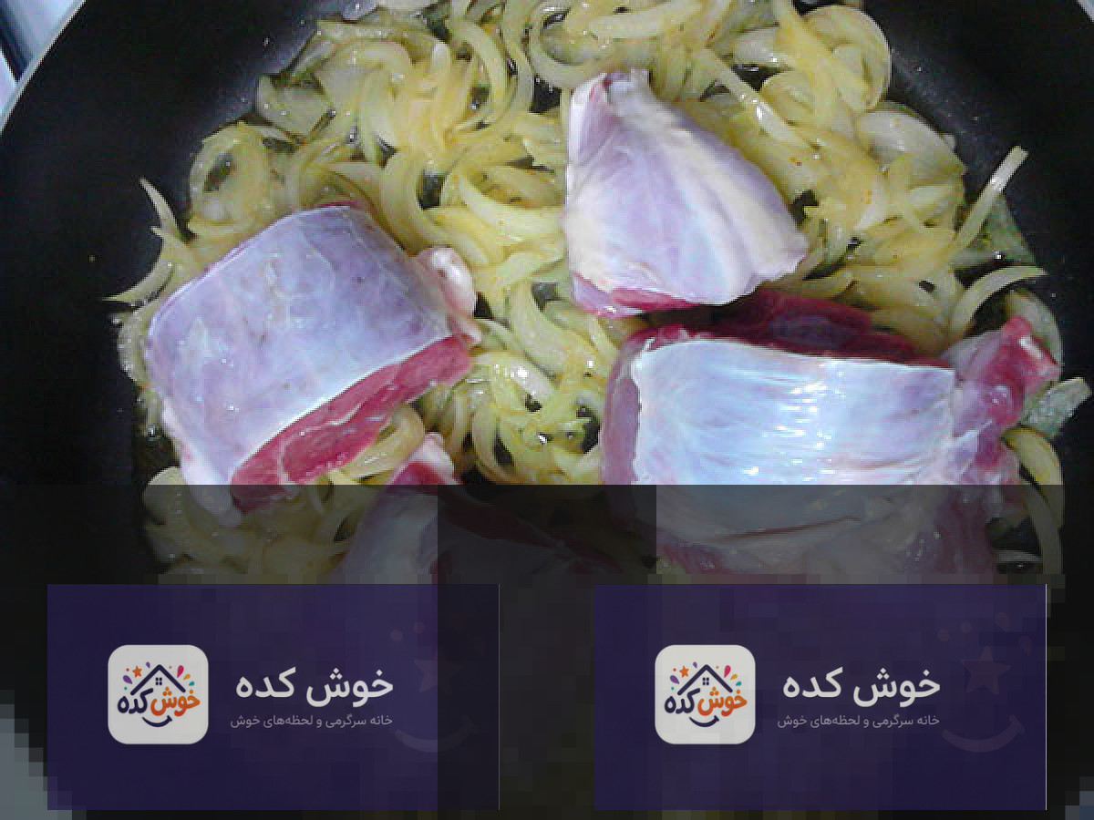 خوراک سبزی پلو با ماهیچه به سبک پسران کریم خوراک سبزی پلو با ماهیچه به سبک پسران کریم