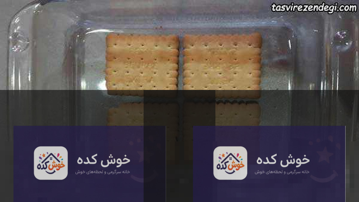 مسقطی بیسکویتی دسر مسقطی زعفرانی با بیسکویت
