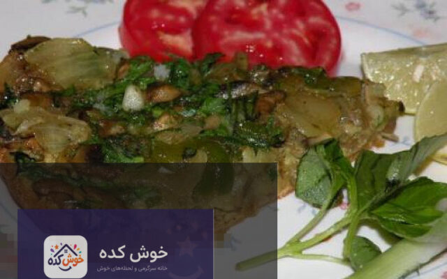 پنکیک سبزیجات با سس مخصوص، غذایی رژیمی و سالم برای گیاهخواران