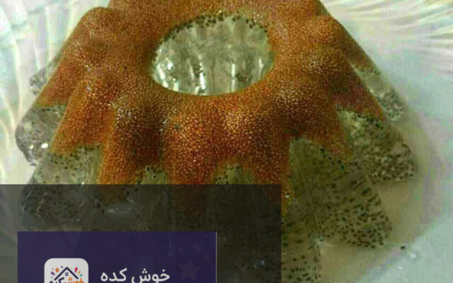 ژله خاکشیر و تخم شربتی با تزیین نعنا و لیمو، دسری خنک و تابستانی