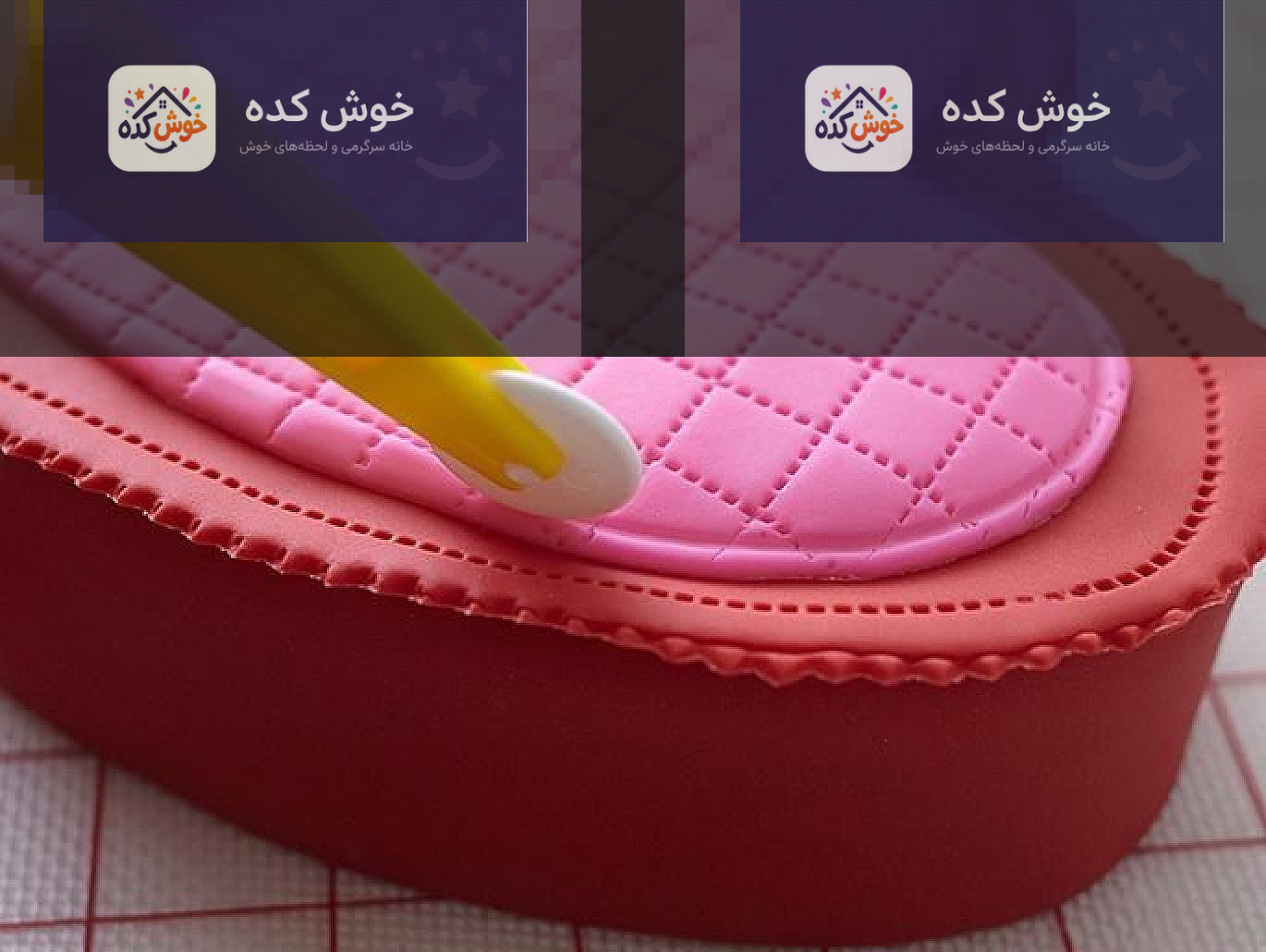 تزیین کیک به شکل جعبه شکلات