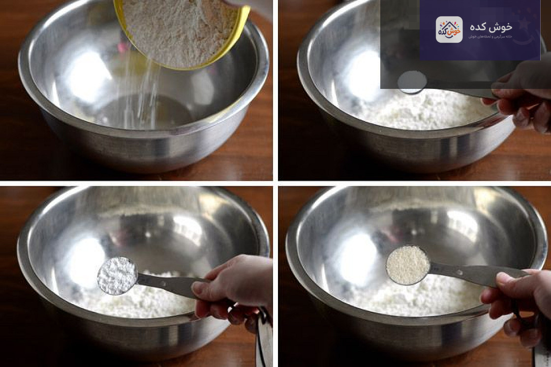 برش خورده کیک مرغ پنیری با بافت نرم و مواد میانی مرغ و سبزیجات