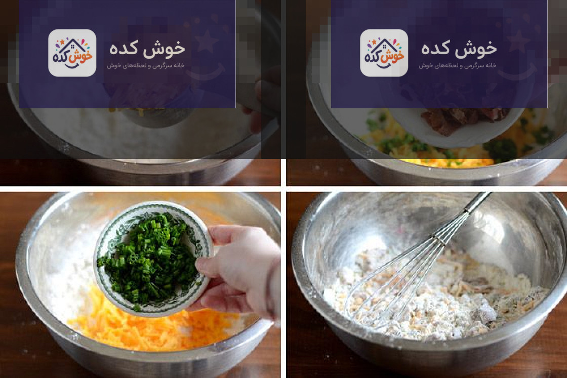 کیک مرغ پنیری(اسکون مرغ)