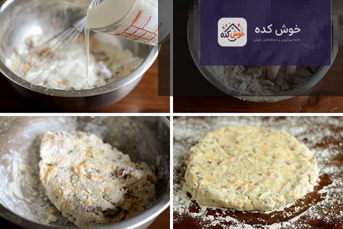 کیک مرغ پنیری(اسکون مرغ)