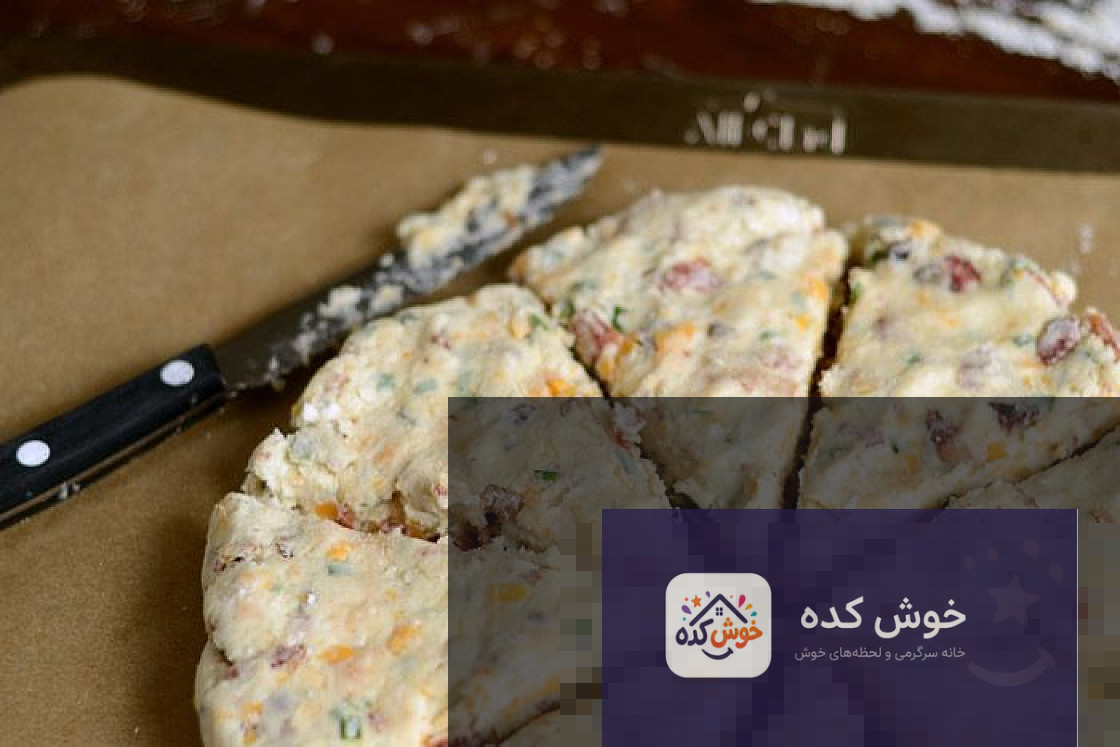 کیک مرغ پنیری(اسکون مرغ)