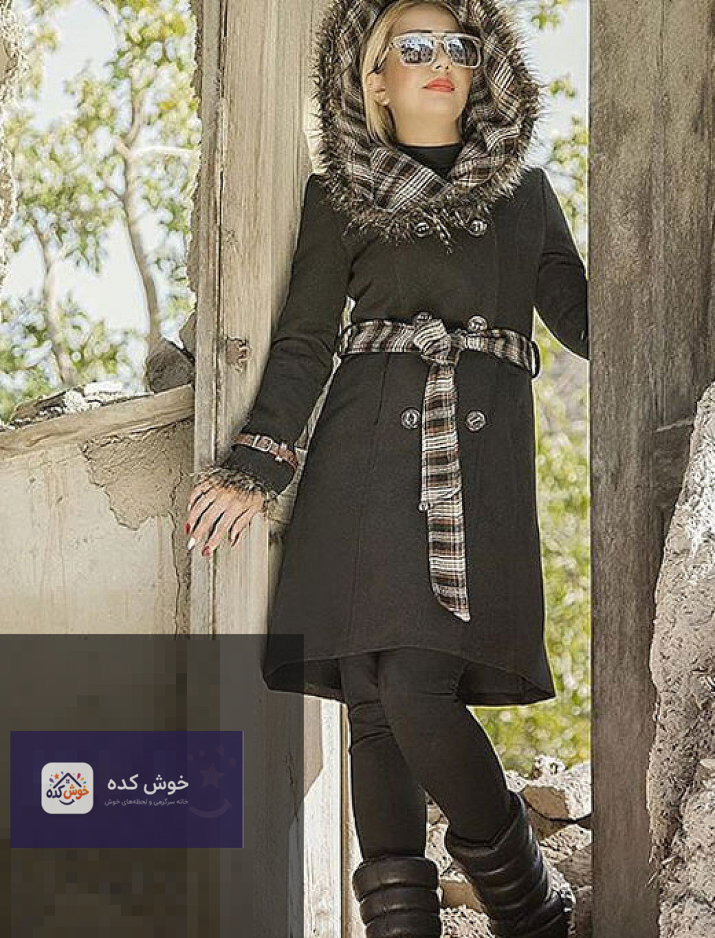 پالتو دخترانه کرم خزدار مدل پالتو دخترانه شیک و جدید به رنگ کرم با یقه خزدار، مناسب برای استایل زمستانی و مد روز