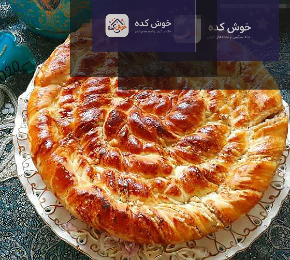 برشهای نان آچما ارده و گردو برشهای نان آچما ارده و گردو با بافت نرم و مغزدار، آماده سرو در کنار چای