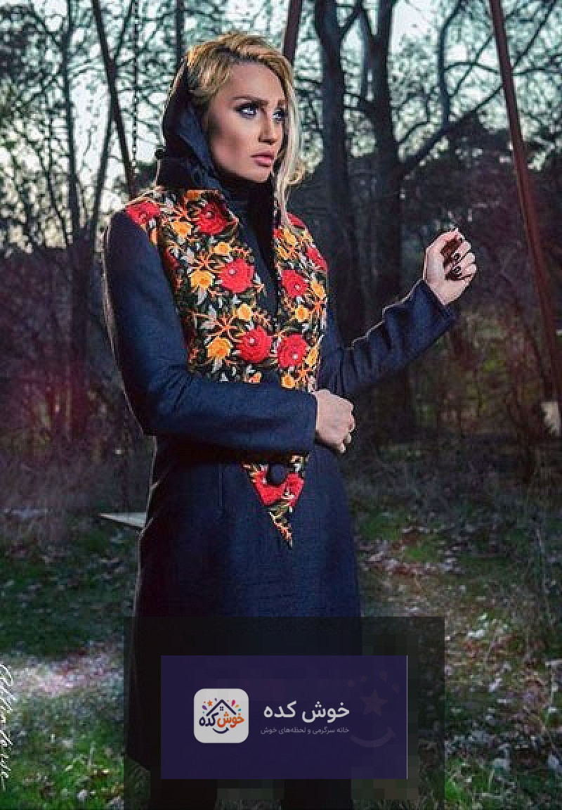 مانتو بهاری مرسده با طرح گلهای رنگارنگ مدل مانتو بهاری مرسده، جلوباز با طرح گلهای رنگارنگ و آستینهای بلند، مناسب برای استایل کژوال و شیک