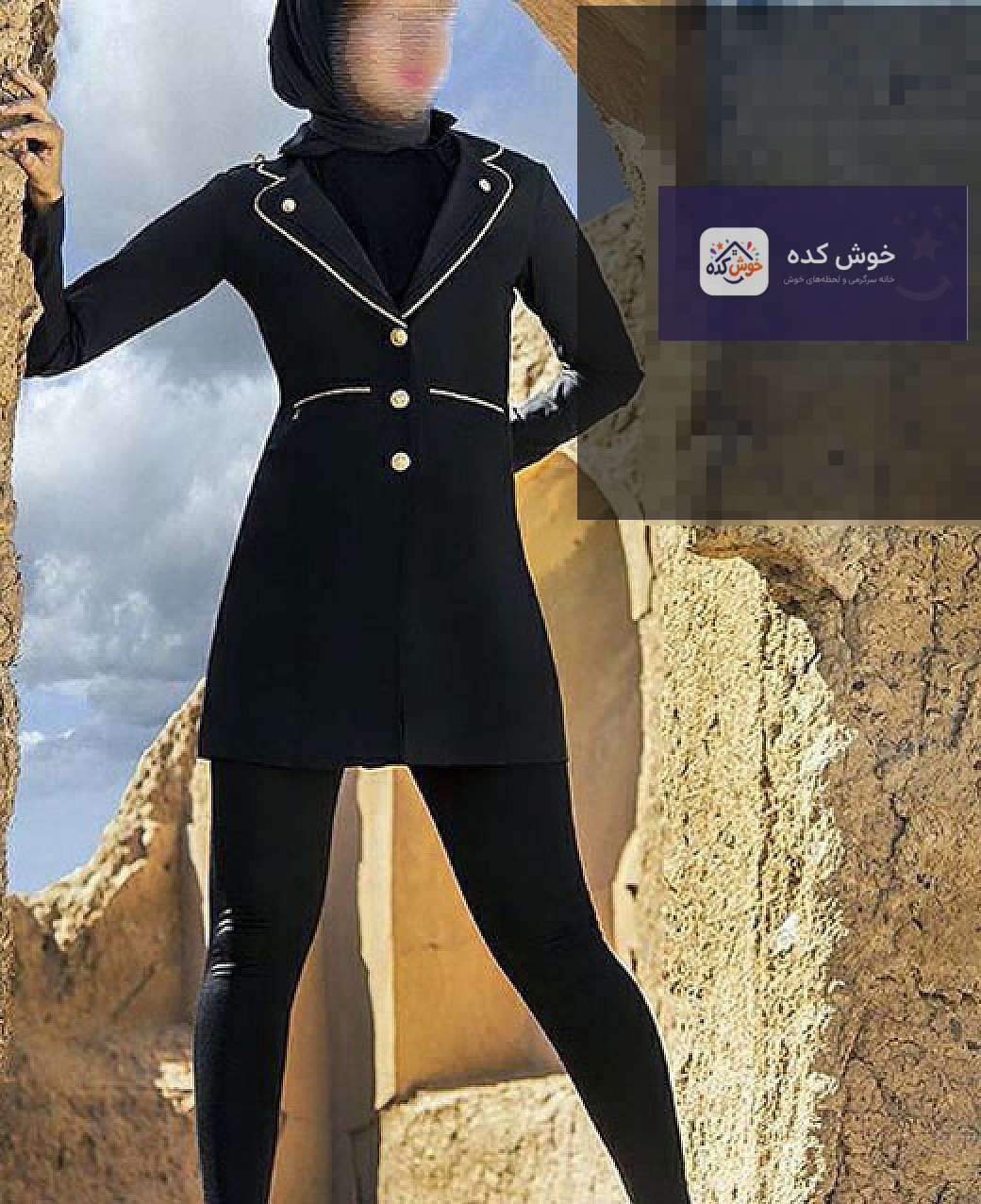 مانتو زمستانی چهارخانه شیک مدل مانتو زمستانی جدید با طرح چهارخانه و کمربند، مناسب برای استایل شیک و گرم در فصول سرد