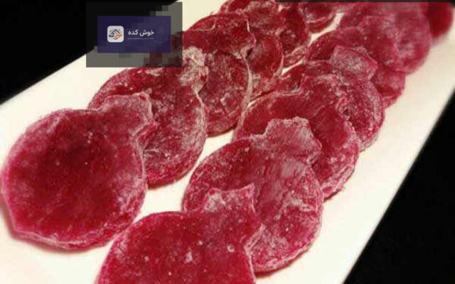 راحت الحلقوم انار خانگی، شیرینی سنتی و خوشمزه برای شب یلدا با تزیین دانه‌های انار