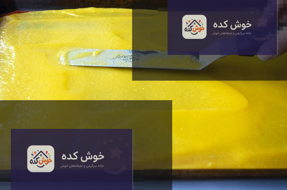 لواشک انبه خانگی خوشرنگ و خوشمزه در حال خشک شدن