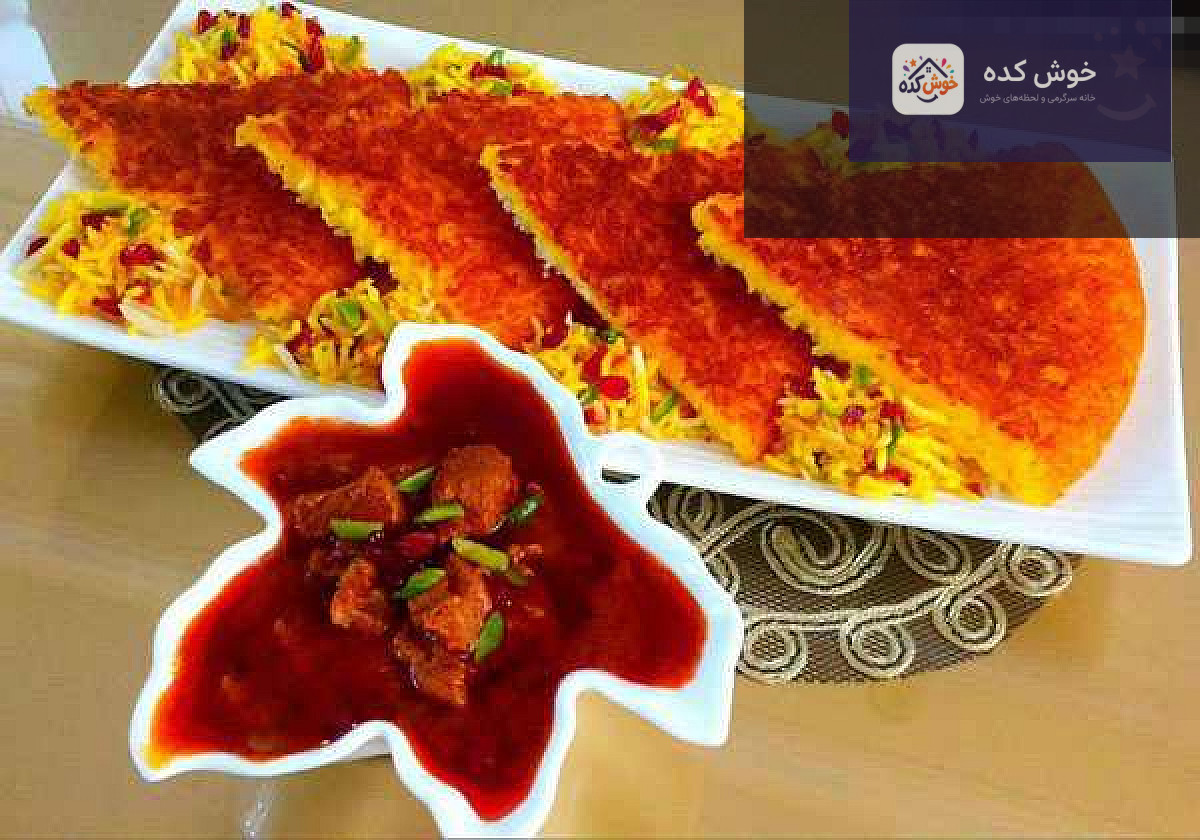 طرز تهیه قیمه نثار قزوین مراحل پخت قیمه نثار قزوینی با گوشت، لپه، پیاز داغ و ادویههای معطر