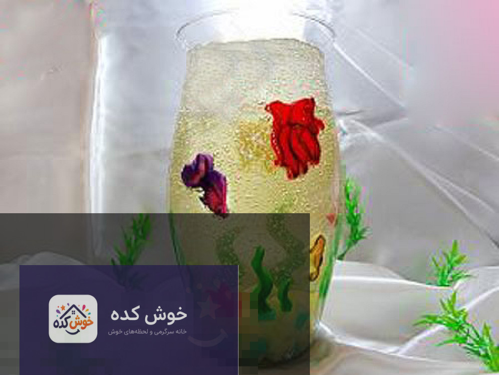 ژله حباب‌دار آکواریومی با تزیین ماهی‌های ژله‌ای و صدف، دسری جذاب و خلاقانه
