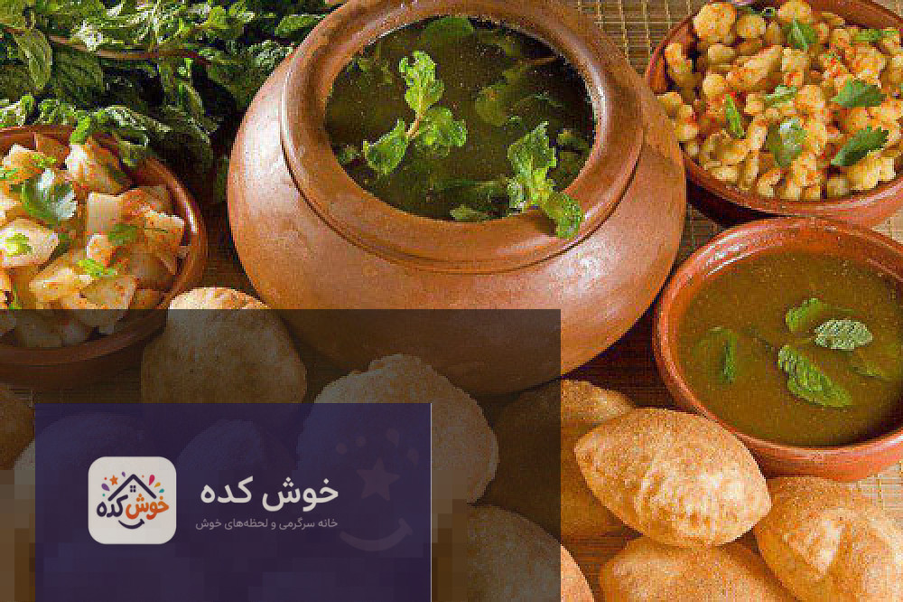 نان پوری هندی تازه پخته شده و پف کرده، آماده برای سرو در کنار غذاهای مختلف
