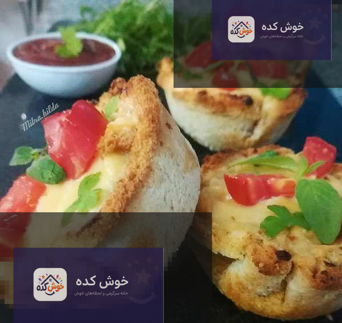فینگر فود نان تست خوشمزه و آسان فینگر فود سریع و خوشمزه با نان تست، شامل رول های کوچک با مواد مختلف و تزئین شده با سبزیجات تازه