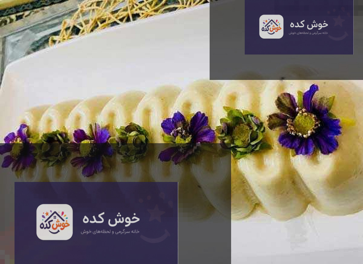 دسر کینگلی آیس: دسری خوشمزه و زیبا دسر کینگلی آیس آماده سرو، با بافتی لطیف و رنگ های جذاب، تزیین شده برای پذیرایی
